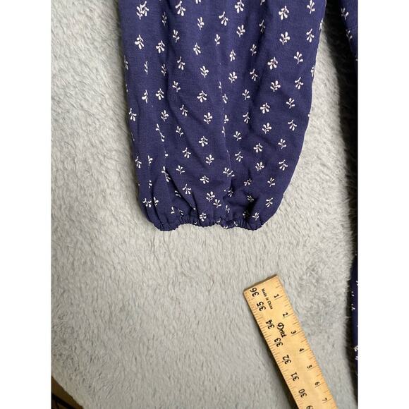 Old Navy plus womens 3x long sleeve button front floral tie waist dress midi - Picture 5 of 7